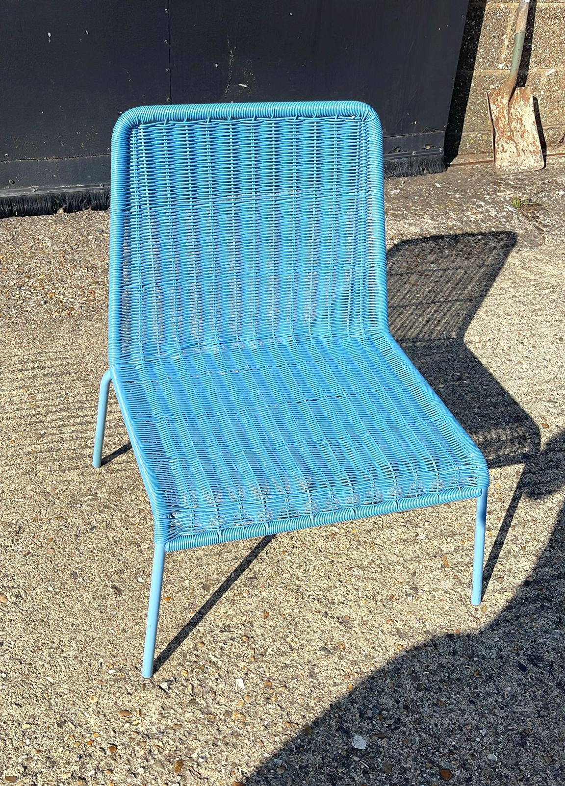 Habitat Sona Rattan Effect Garden Chair - Blue